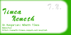 timea nemeth business card